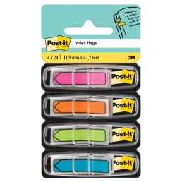   Post-it 684-ARR4 11,9x43,2mm öntapadós 4x24db neon jelölőnyíl