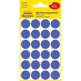   Avery 3596 18mm visszaszedhető 96db-os indigókék jelölőpont