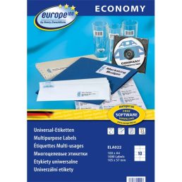   Avery Europe100 ELA022 105x57mm univerzális 1000db-os etikett