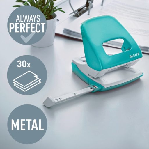 Leitz WOW NeXXt 30 lap jégkék lyukasztó
