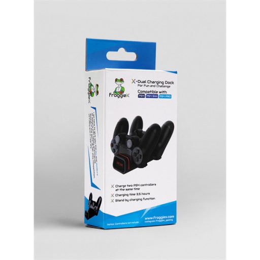 FroggieX FX-P4-C2-B Dual Charging Dock PS4 töltőállomás