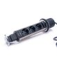   TOO PPS-301-3C IP20, 3x 2P+F, króm asztalba süllyeszthető elosztó