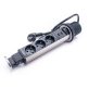   TOO PPS-306-3BR IP20, 3x 2P+F, 2x USB-A, szálcsiszolt asztalba süllyeszthető elosztó