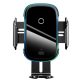   Baseus Car Mount 4,7-6,5" vezeték nélküli műszerfalra és szellőzőrácsba rögzíthető fekete autós Qi töltő és telefontartó