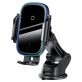   Baseus Car Mount 4,7-6,5" vezeték nélküli műszerfalra és szellőzőrácsba rögzíthető fekete autós Qi töltő és telefontartó