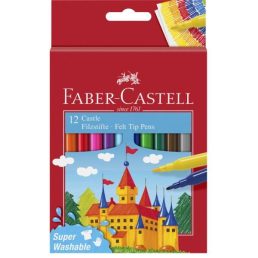   Faber-Castell kastélyos 554201 12db-os vegyes filctoll készlet
