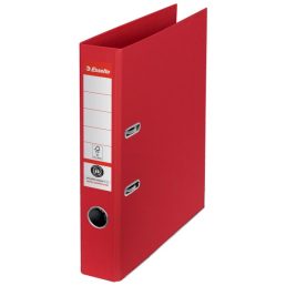   Esselte No.1 A4 50 mm piros 100%-ban újrahasznosított kartonból iratrendező