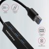 Axagon HMA-GL3A 3 portos USB3.2. Gen 2 fekete HUB Gigabit LAN porttal