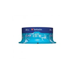   VERBATIM 43352 CD-R 700MB/52x/crystal ezüst írható felület/egyszer írható CD 25db/csomag