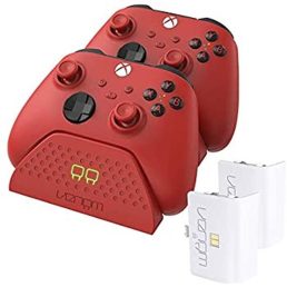   Venom VS2879 Xbox Series S & X piros dupla töltőállomás + 2 db akkumulátor