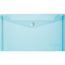 Herlitz PP DL átlátszó kék patentos tasak