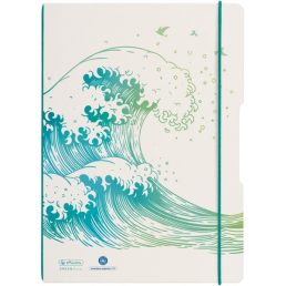   Herlitz GREENline Hullám my.book flex A4 40 kockás + 40 vonalas lapos füzet