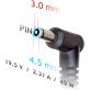   Akyga AK-ND-68 19,5V/2,31A/45W 4,5x3mm + pin DELL notebook hálózati töltő