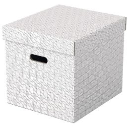 Esselte Home kocka alakú 3db/csomag fehér tárolódoboz
