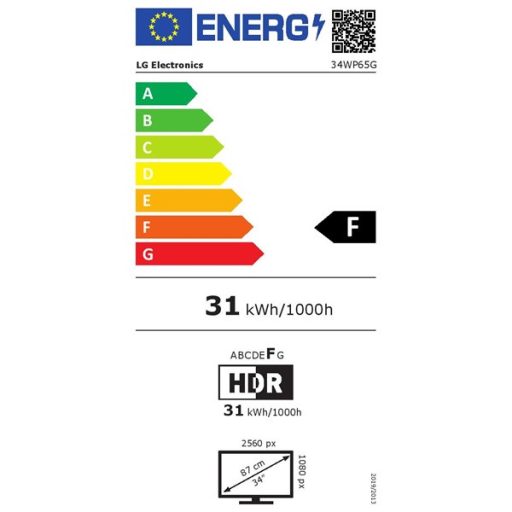 LG 34" 34WP65G-B UW-FHD IPS HDMI/DP fekete monitor