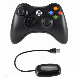   PRC PRCX360PCWLSSBK vezeték nélküli Xbox 360/PC USB adapterrel fekete kontroller