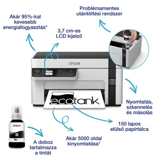 Epson EcoTank M2120 mono tintasugaras multifunkciós nyomtató