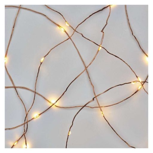 Emos D3AW07 LED 1,9 m/20LED/beltéri/időzítős/2xAA/meleg fehér nano karácsonyi LED fényfüzér