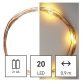   Emos D3AW07 LED 1,9 m/20LED/beltéri/időzítős/2xAA/meleg fehér nano karácsonyi LED fényfüzér