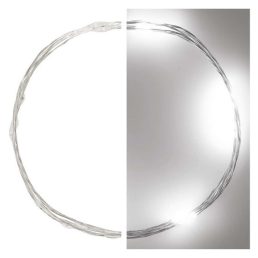   Emos D3AC06 LED 0,9m/10LED/beltéri/2xAA/időzítős/hideg fehér nano karácsonyi LED fényfüzér