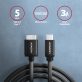   Axagon BUMM3-CM10AB micro USB 3.2 Gen 1 B - USB C 1 m fekete kábel
