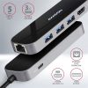 Axagon HMC-6GL SUPERSPEED USB-C COMBO 6IN1 HUB