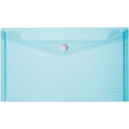 Herlitz PP A5 átlátszó kék patentos tasak