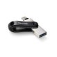   Sandisk 128GB USB3.0/Apple Lightning iXPAND GO Fekete-Ezüst (183588) Flash Drive