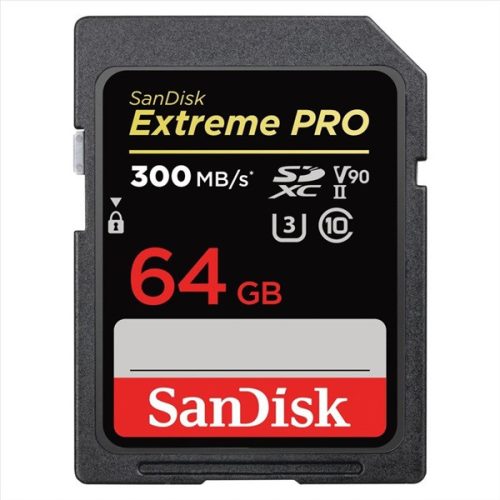 Sandisk 00121505 64GB SD (SDXC Class 10 UHS-II U3) Extreme Pro memóriakártya