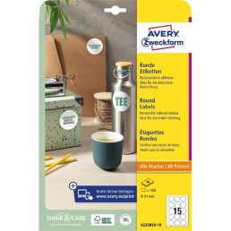   Avery 6225REV-10 51mm 10 ív visszaszedhető univerzális fehér köretikett