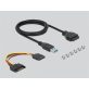   Delock 64058 1xUSB-C 3.2/2xUSB-A + SD/MicroSD 3,5" beépíthető kártyaolvasó