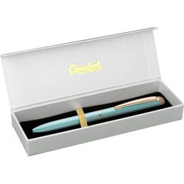   Pentel Energel BL2007PD-BOX 0,35mm pastell zöld test/kék tinta prémium fém rollertoll