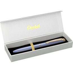   Pentel Energel BL2007PV-BOX 0,35mmpastell lila test/kék tinta prémium fém rollertoll