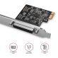   Axagon PCEA-P1N 1 db párhuzamos portos 1 sávos PCI-Express kártya