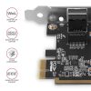 Axagon PCEE-GRF Gigabit Ethernet 1 sávos PCI-Express kártya