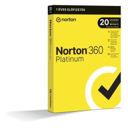   Norton 360 Platinum 100GB HUN 1 Felhasználó 20 gép 1 éves dobozos vírusirtó szoftver