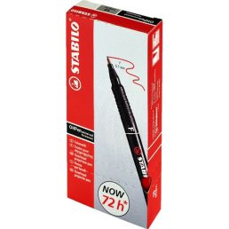  Stabilo OHPen 842"F" 10db/csomag piros permanent marker