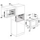 Dimarson DM-D70H20ESP-XT 1200W 21L inox beépíthető mikrohullámú sütő
