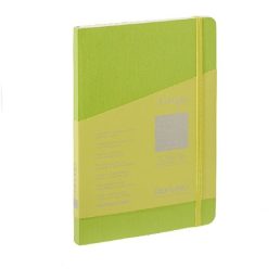   Fabriano Ecoqua Plus A5 80 lapos világoszöld kockás notesz