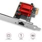   Axagon PCEE-GIX Gigabit Ethernet 1 sávos PCI-Express kártya