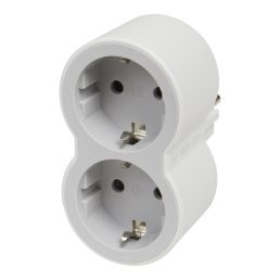   Legrand 694516 kettős 16A fehér-szürke 2P+F elosztó biztonsági zsaluval
