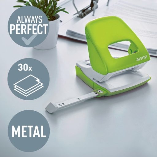 Leitz WOW NeXXt 30 lap zöld lyukasztó