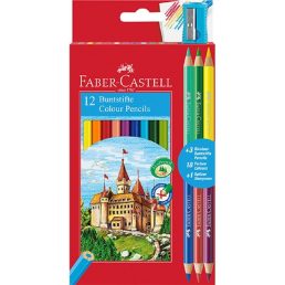   Faber-Castell 12 db+3 db-os bicolor (120112+3) színes ceruza készlet