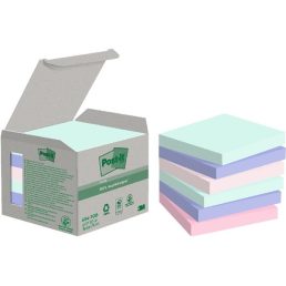   Post-it 76x76mm újrahasznosított 100lapos 6db vegyes jegyzettömb