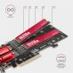   Axagon PCEM2-ND PCI-Express - NVME+M-key/dataswitch/SP/LP M.2 adapter