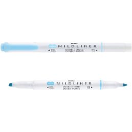   Zebra Mildliner Fluorescent kék kettős végű szövegkiemelő
