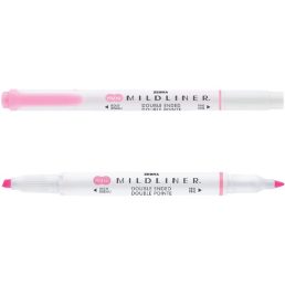   Zebra Mildliner Fluorescent rózsaszín kettős végű szövegkiemelő