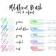 Zebra Mildliner Brush Cool&Refined 5db-os kettős végű ecset marker
