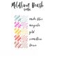  Zebra Mildliner Brush Warm 5db-os kettős végű ecset marker