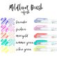   Zebra Mildliner Brush Refresh 5db-os kettős végű ecset marker